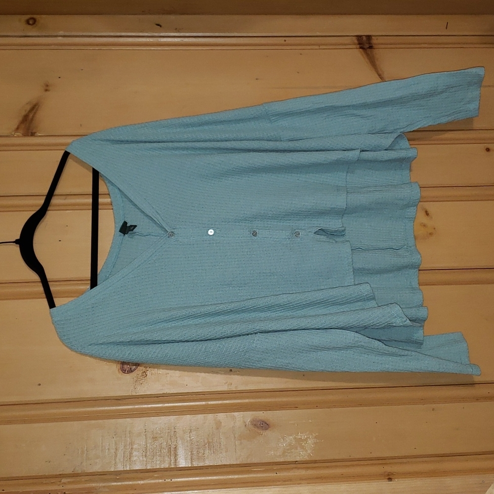 Light blue button up shirt 2x